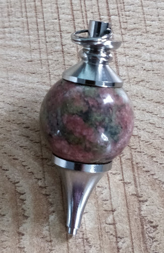 7 Chakra Healing Natural Stone Lapis Lazuli Pendulum Pendant Necklace