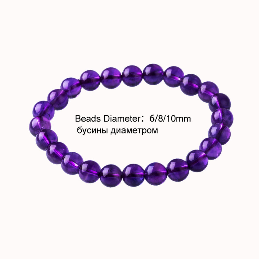 Amethyst Stone Natural Amethyst Crystal Bracelet