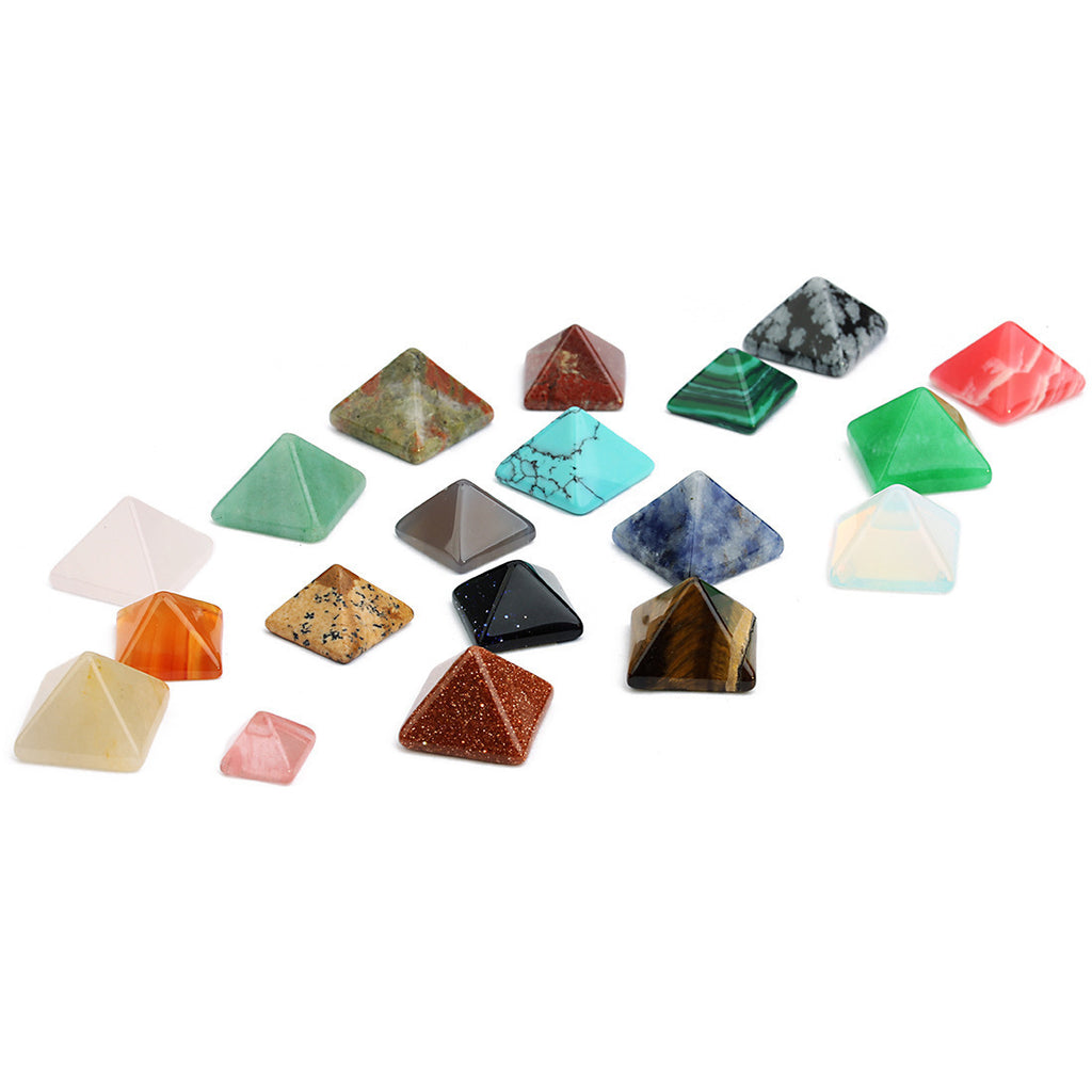 14MM Mini Quartz Crystal Piramide Stone Chakra Healing