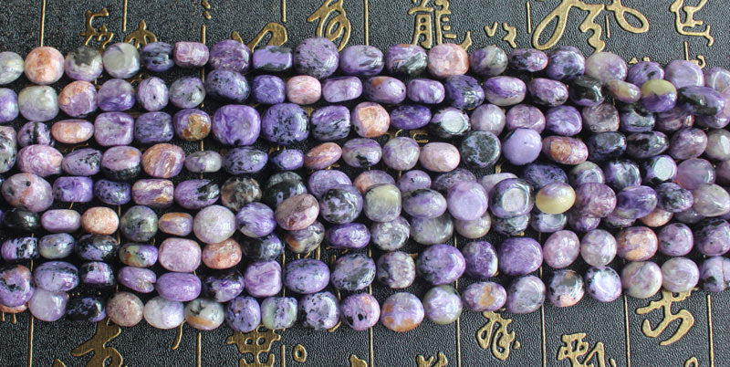 Natural Charoite 6-9mm Irregular Beads