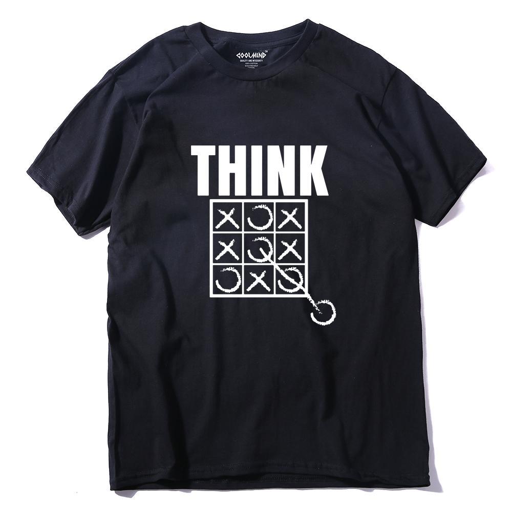 THE COOLMIND Think Outside The Box Funny Cool Creative Men T Shirt