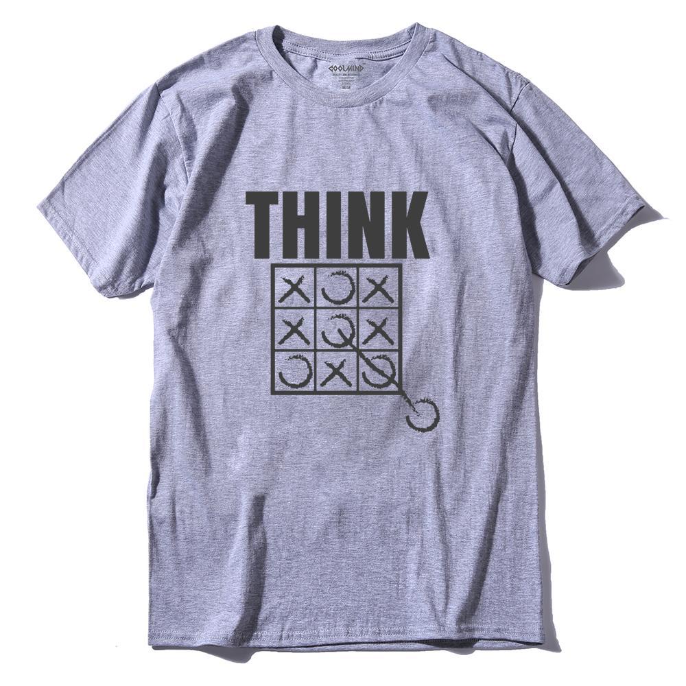 THE COOLMIND Think Outside The Box Funny Cool Creative Men T Shirt