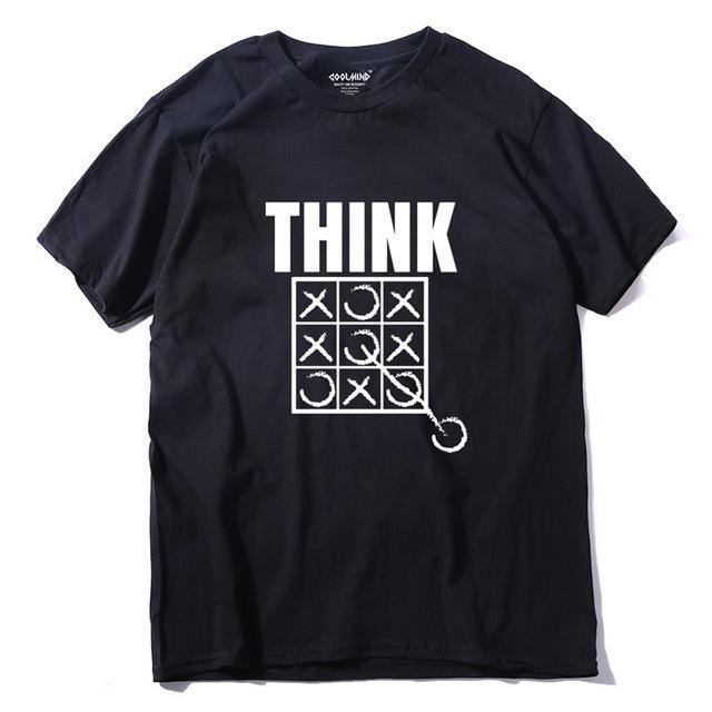 THE COOLMIND Think Outside The Box Funny Cool Creative Men T Shirt