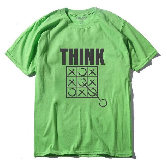 THE COOLMIND Think Outside The Box Funny Cool Creative Men T Shirt