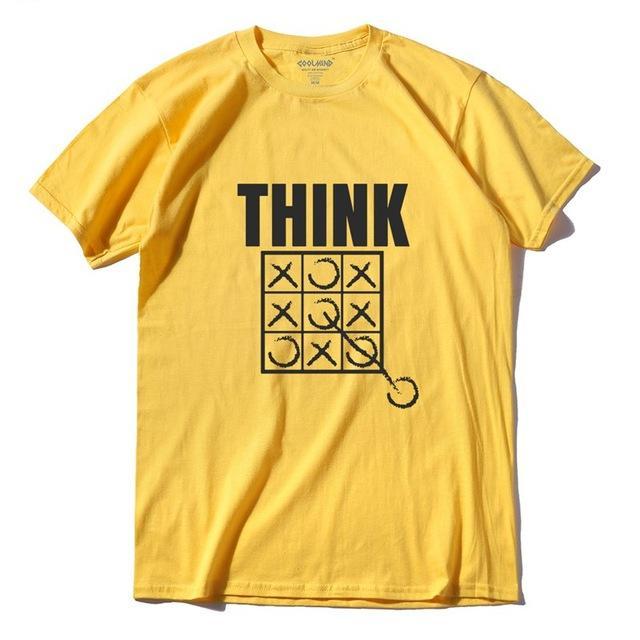 THE COOLMIND Think Outside The Box Funny Cool Creative Men T Shirt