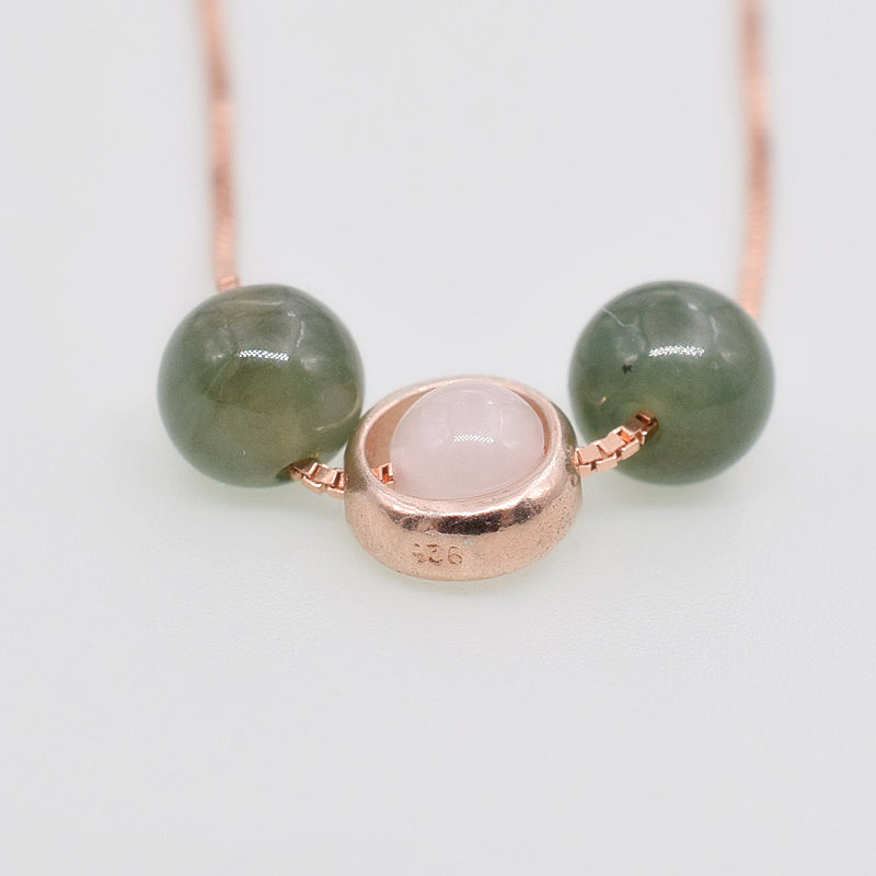 Love Stones Natural Rose Quartz Chokers Necklaces
