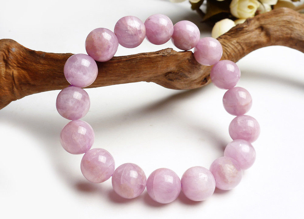 Genuine Natural Purple Kunzite Crystal Bracelet