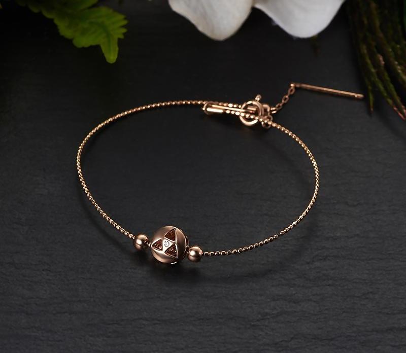 Rose Gold Bracelets Natural Amethyst Bracelet