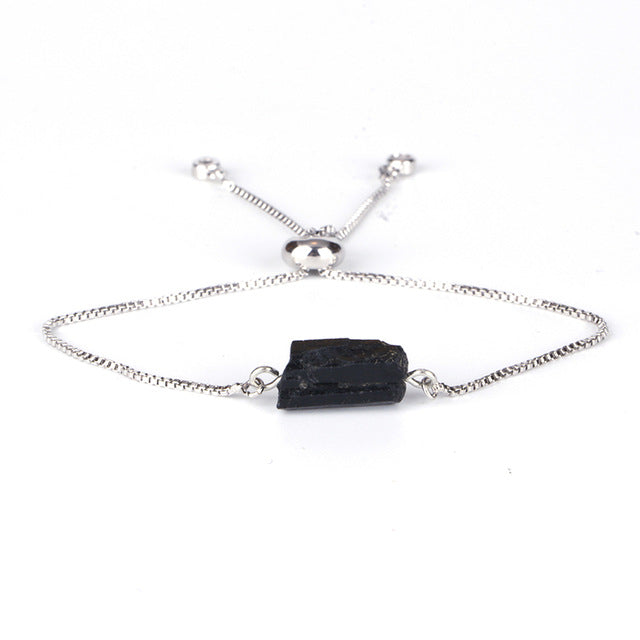 Eye Adjustable Healing Stone Link Bracelets