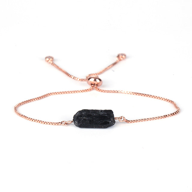 Eye Adjustable Healing Stone Link Bracelets