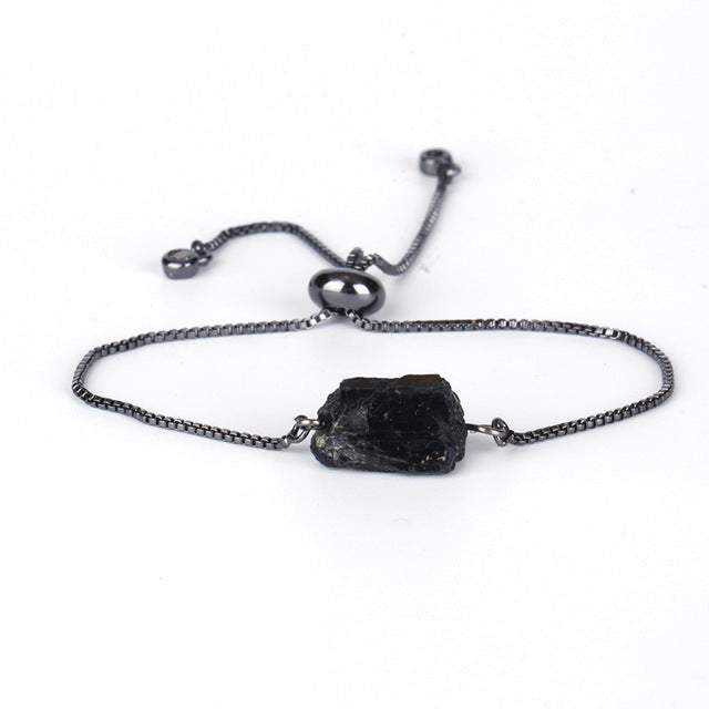 Eye Adjustable Healing Stone Link Bracelets