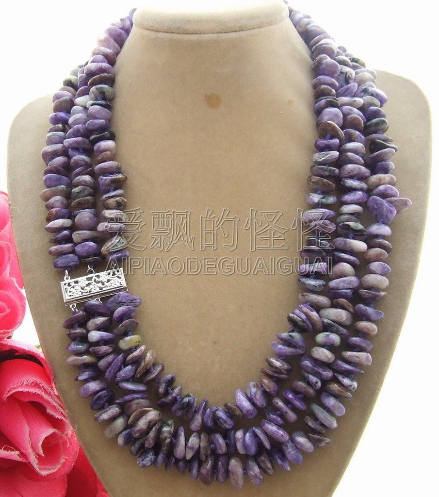 Natural Purple Charoite Necklace