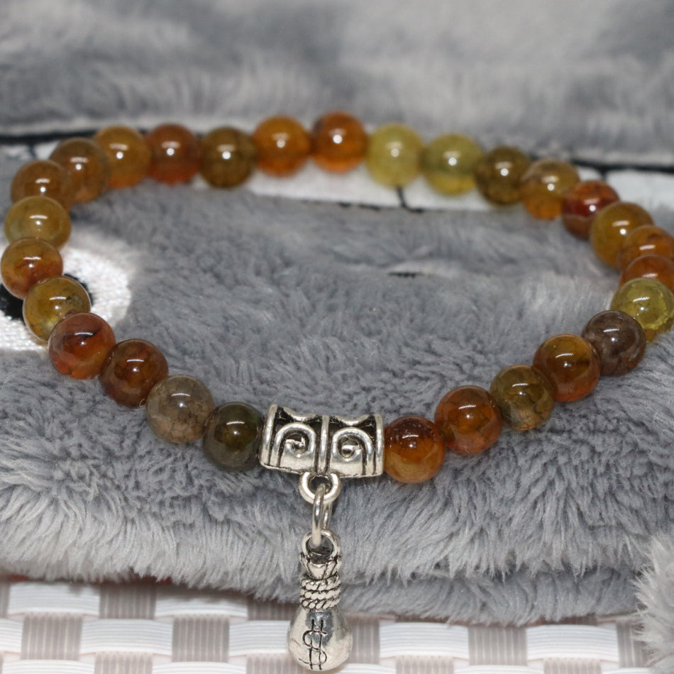 Women round stone beads women trendy jewelry