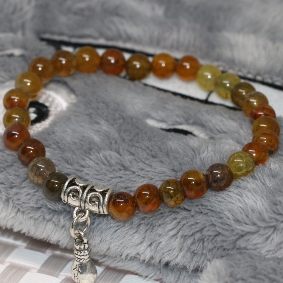 Women round stone beads women trendy jewelry