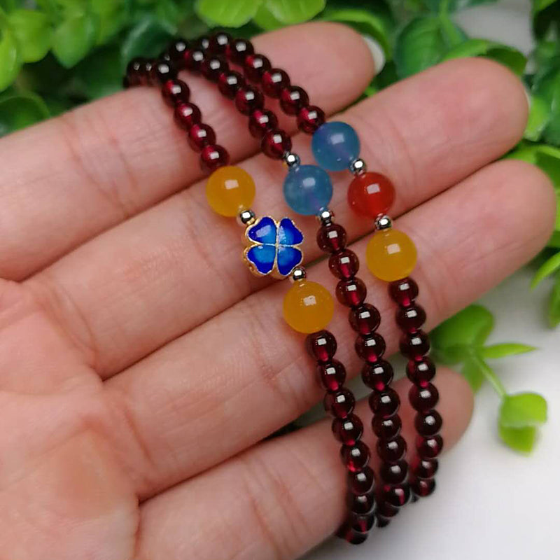 Sinya Girls Four leaves Clover Charms bracelets Strand
