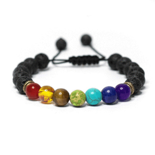 Natural Stone Beads stone Yoga Bracelet Adjustable
