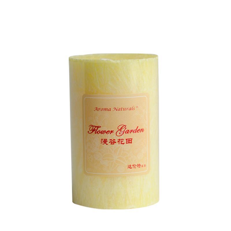 Smokeless Colorful Pillar Candle Scented