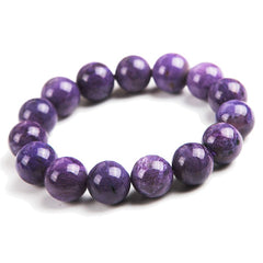 14mm Natural Charoite Gems Stone Purple Round Bead