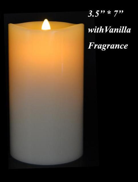 3.5 Inch Flamless Vanilla Scented Candle