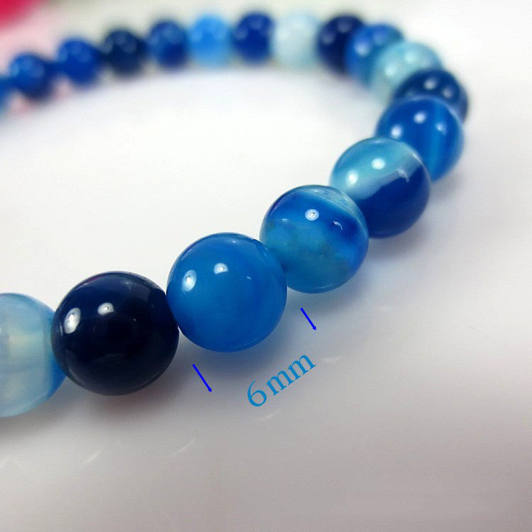 Blue carnelian Beads Bracelets Natural Stones