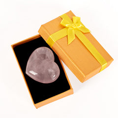 Love Stone Rose Quartz Crystal Heart Beads
