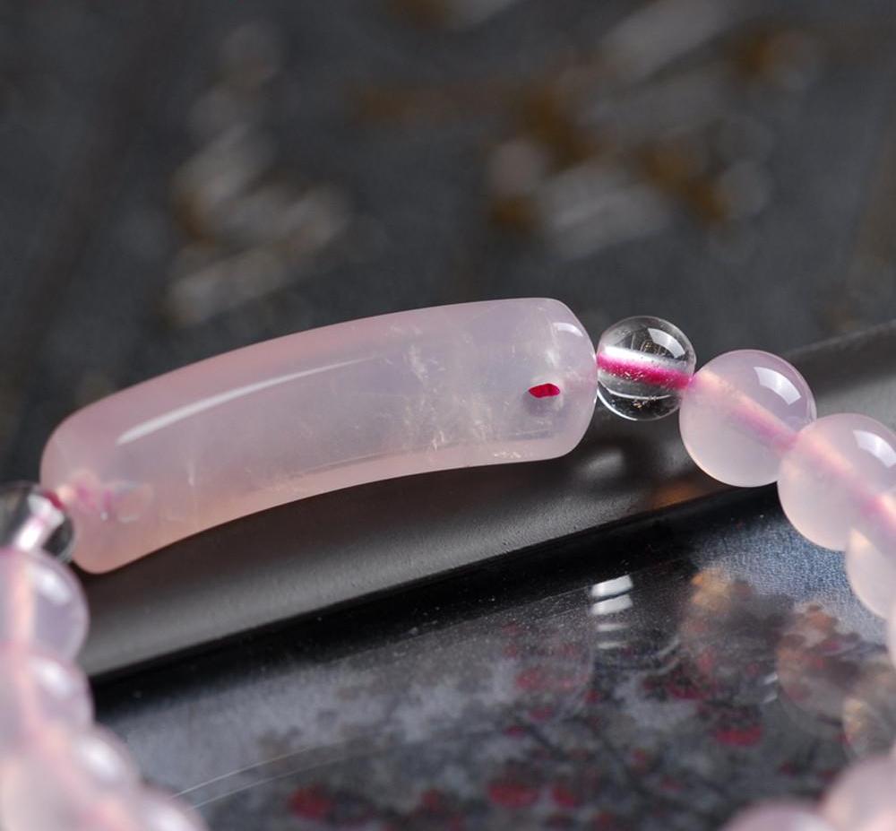 Bracelets Geometric Charm Pink Lucky Bead Jewelry Gift