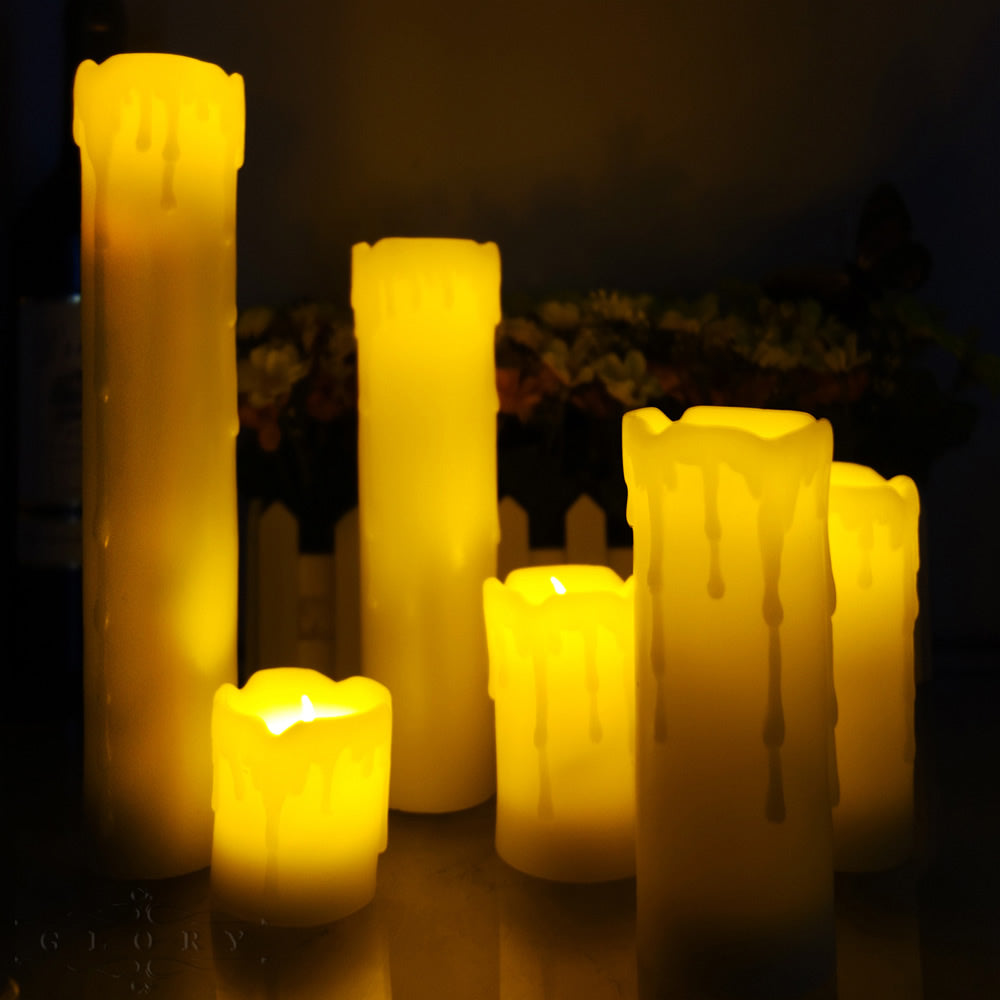 1Pcs Flickering Flameless Candles With Scented