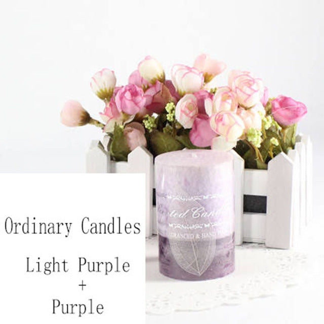 Mixed Color Romantic Candle Holder Scented Candles