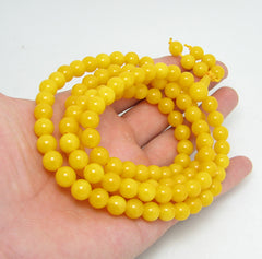 Amber Beads 108 Old Honey Yellow Necklace Pendant