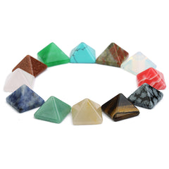 14MM Mini Quartz Crystal Piramide Stone Chakra Healing