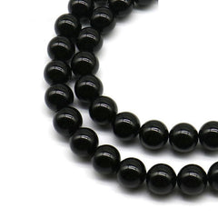 4mm 6mm 8mm High quality Natural Stone beads Pretty Black Onyx
