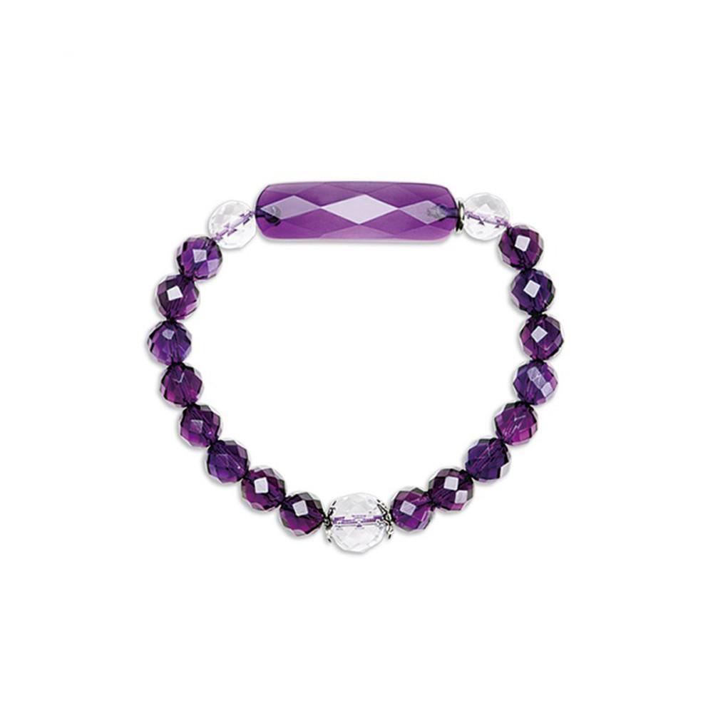 100% Natural Purple Bracelets Amethyst Geometric
