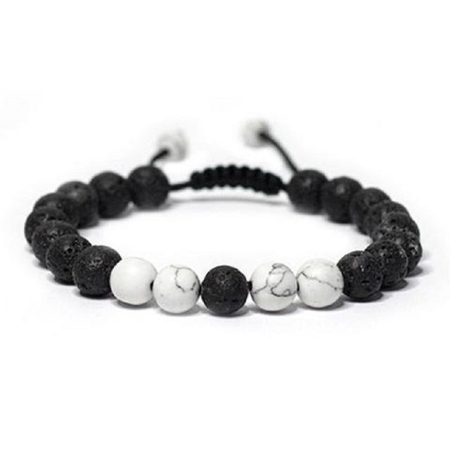 Natural Stone Beads stone Yoga Bracelet Adjustable